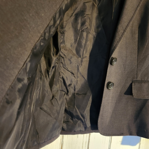 Anne klein Vtg gray blazer sz 4 - Picture 10 of 10